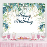 Art Von Blätter Einfach Glücklich Geburtstag Hintergrund Für Party